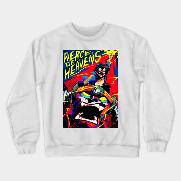 pierce the heavens Crewneck Sweatshirt by jimpavlica